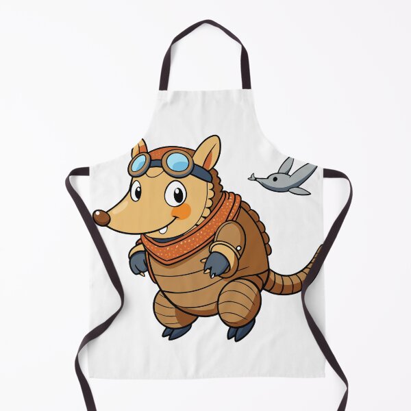 Item preview, Fluffy Armadillo in Goggles and Scarf designed and sold by omerfdln34.