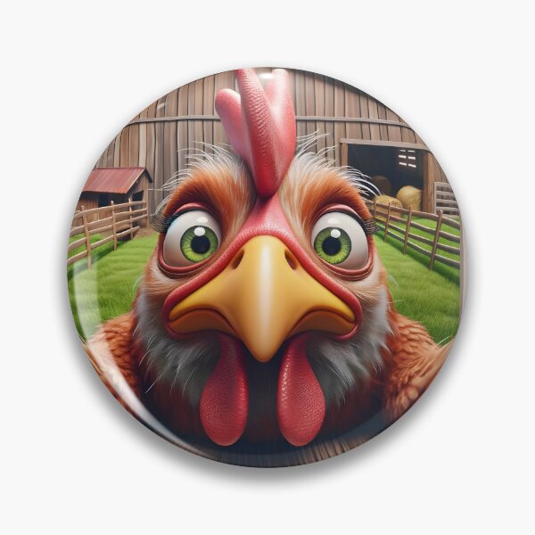 Item preview, Farm Animal Selfie - Hen designed and sold by roundowl.