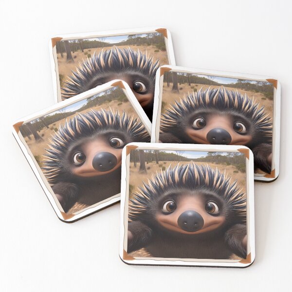 Item preview, Australian Animal Selfie - Echidna designed and sold by roundowl.