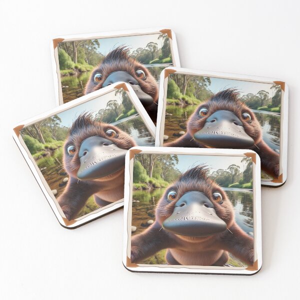 Item preview, Australian Animal Selfie - Platypus designed and sold by roundowl.