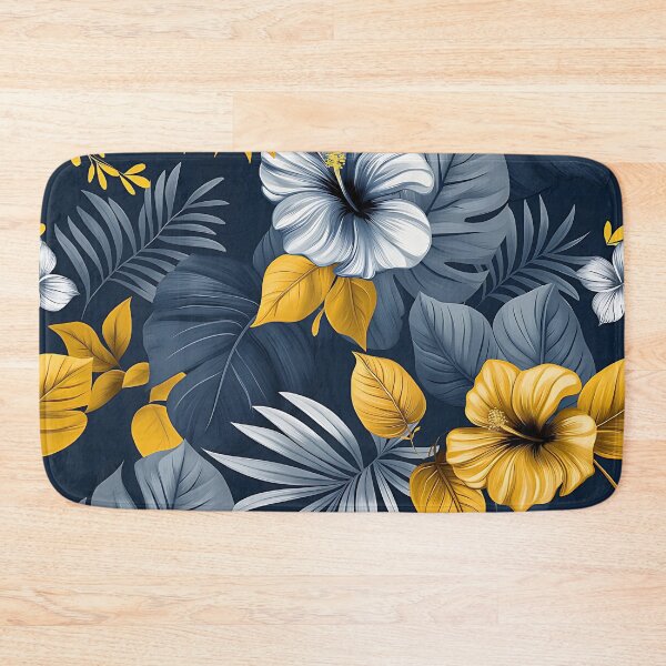 Item preview, Océano - Gold & Gray Tropical Flowers designed and sold by Oceano-Beach.