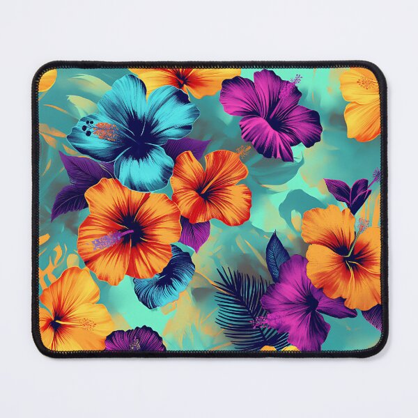Item preview, Océano - Neon Glow Tropical Flowers AOP designed and sold by Oceano-Beach.