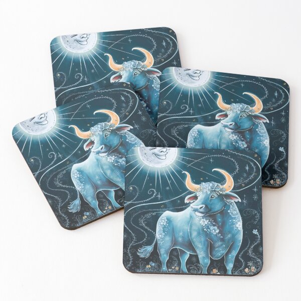 Artikelvorschau, Stier-Astrologie. Mond im Stier, Sternzeichen, Stier-Symbol entworfen und verkauft von ZodiacWonders.