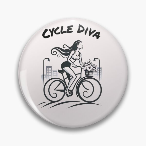 Item preview, Cycle Diva Empowered Bicycling Woman designed and sold by Trauma Nicole.