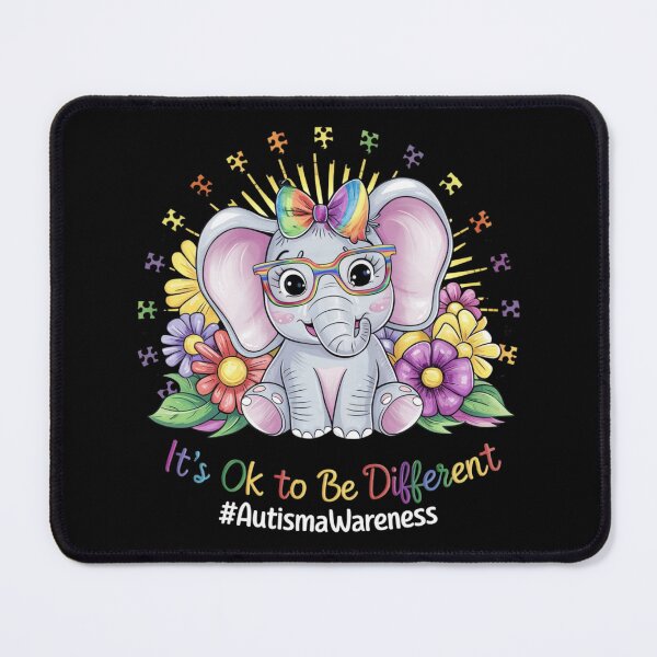 Item preview, Its Ok To Be Different Autism Awareness Cute Elephant Kids designed and sold by T-shop19.