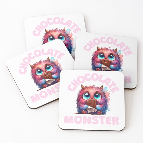 Item preview, Cute Furry Monster eating a chocolate bar designed and sold by EmeraldCauldren.