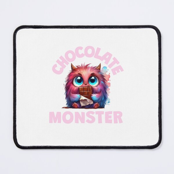 Item preview, Cute Furry Monster eating a chocolate bar designed and sold by EmeraldCauldren.