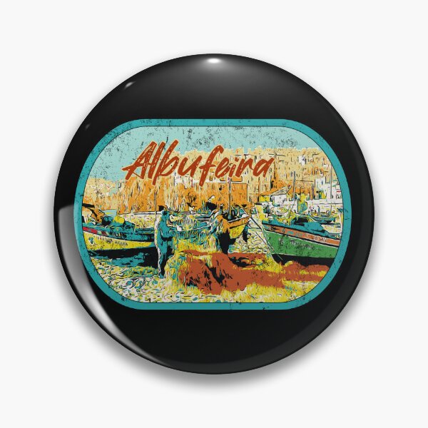 Item preview, Vintage Illustration of Albufeira's Former Pescadores Beach designed and sold by Lemomo-artworks.