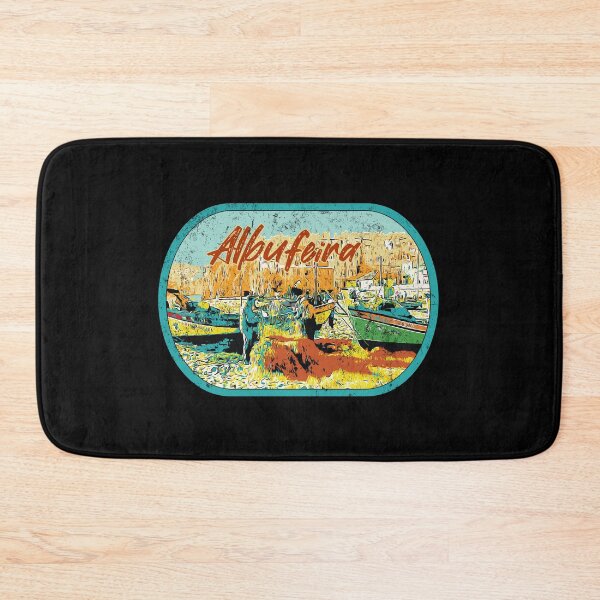 Item preview, Vintage Illustration of Albufeira's Former Pescadores Beach designed and sold by Lemomo-artworks.