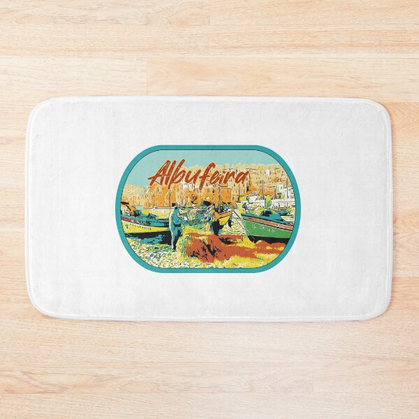 Item preview, Vintage Illustration of Albufeira's Former Pescadores Beach designed and sold by Lemomo-artworks.
