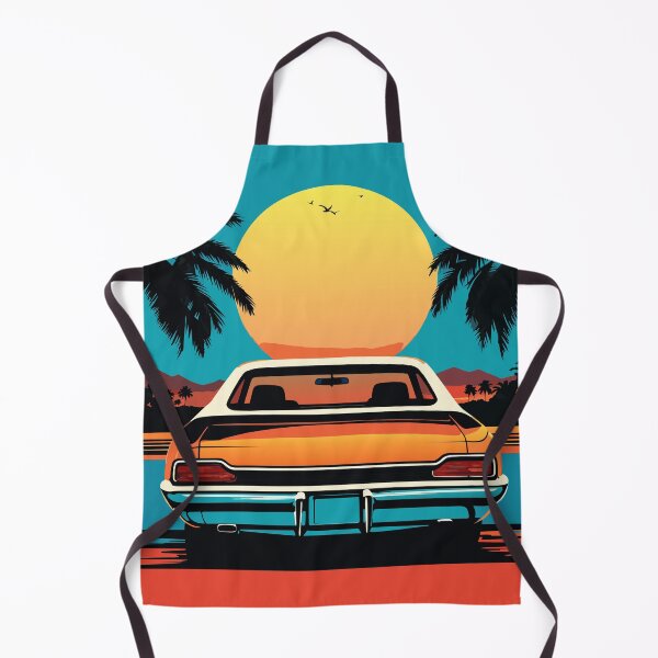 Item preview, Retro Car At Sunset (Chasing Sunsets) designed and sold by DividedFortune.