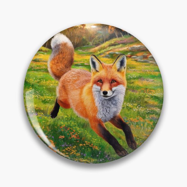 Item preview, Fox Portrait. Spring fox, spring season, floral fox, vintage fox, fox painting, Peter Paul Rubens style designed and sold by FoxVibes.
