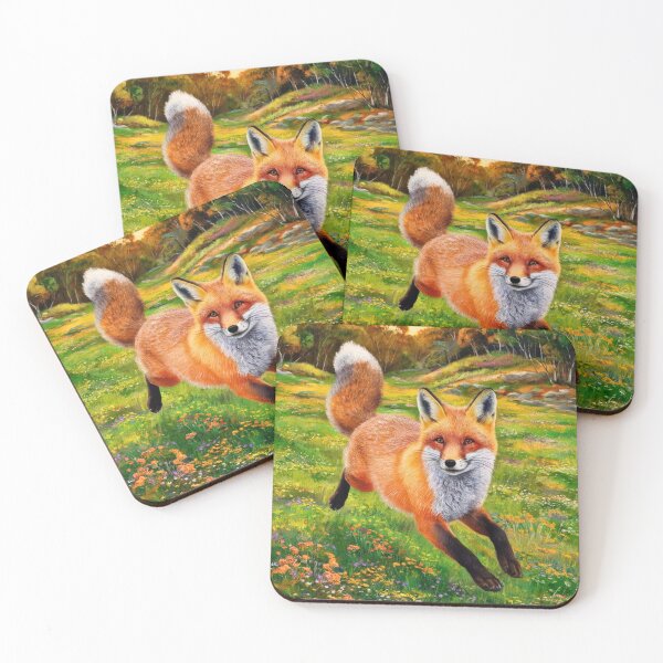 Item preview, Fox Portrait. Spring fox, spring season, floral fox, vintage fox, fox painting, Peter Paul Rubens style designed and sold by FoxVibes.