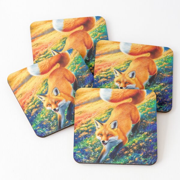 Item preview, Fox Portrait. Spring fox, spring season, floral fox, vintage fox, fox painting, Peter Paul Rubens style designed and sold by FoxVibes.