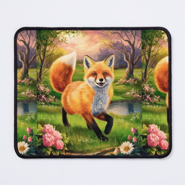 Item preview, Fox Portrait. Spring fox, spring season, floral fox, vintage fox, fox painting, Peter Paul Rubens style designed and sold by FoxVibes.