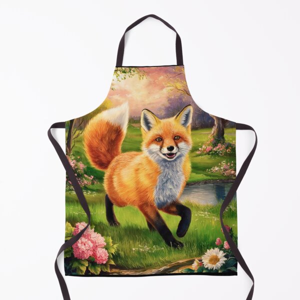 Item preview, Fox Portrait. Spring fox, spring season, floral fox, vintage fox, fox painting, Peter Paul Rubens style designed and sold by FoxVibes.