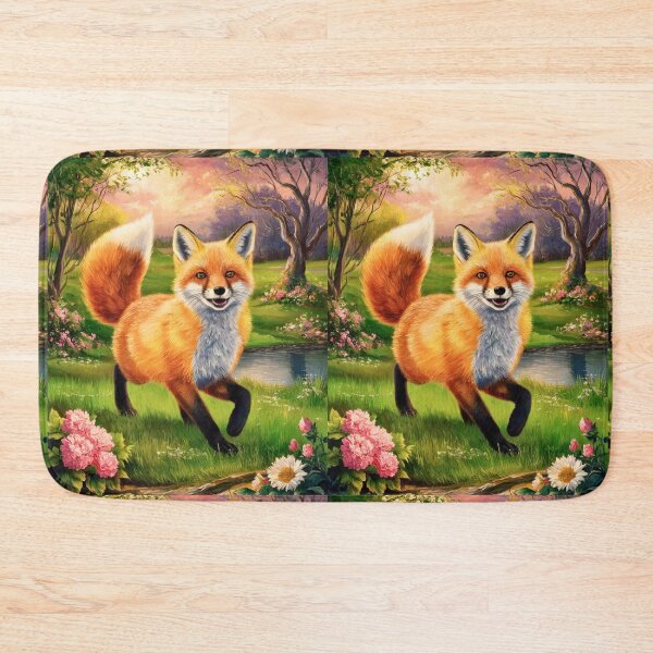 Item preview, Fox Portrait. Spring fox, spring season, floral fox, vintage fox, fox painting, Peter Paul Rubens style designed and sold by FoxVibes.