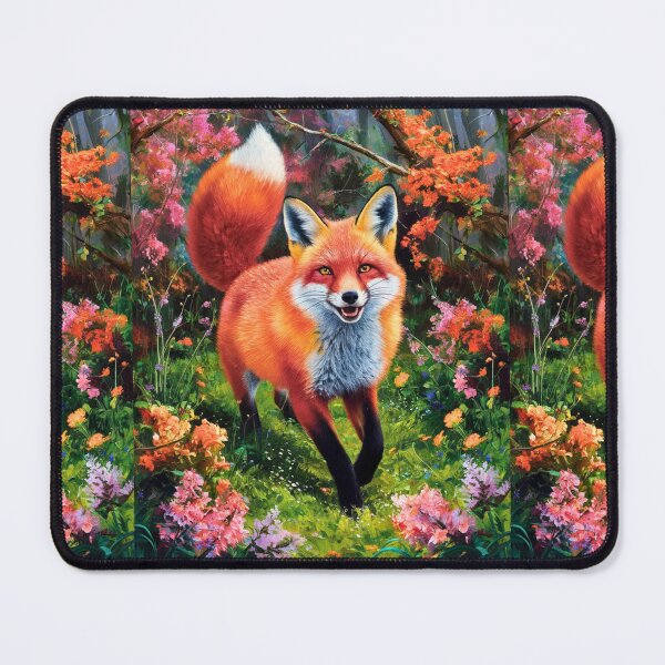 Item preview, Fox Portrait. Spring fox, spring season, floral fox, vintage fox, fox painting, Peter Paul Rubens style designed and sold by FoxVibes.