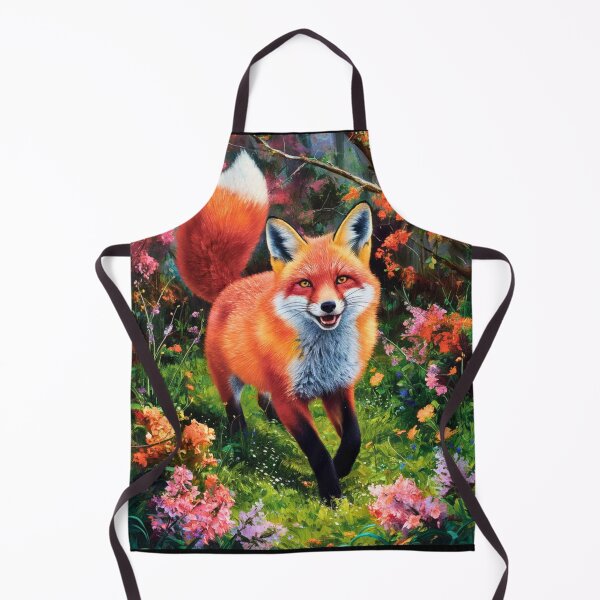 Item preview, Fox Portrait. Spring fox, spring season, floral fox, vintage fox, fox painting, Peter Paul Rubens style designed and sold by FoxVibes.