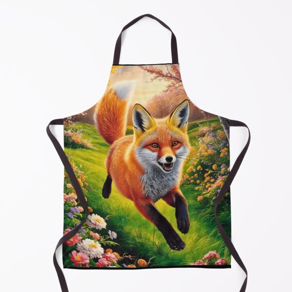 Item preview, Fox Portrait. Spring fox, spring season, floral fox, vintage fox, fox painting, Peter Paul Rubens style designed and sold by FoxVibes.
