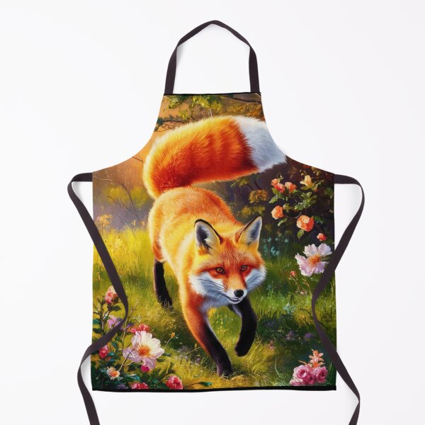 Item preview, Fox Portrait. Spring fox, spring season, floral fox, vintage fox, fox painting, Peter Paul Rubens style designed and sold by FoxVibes.