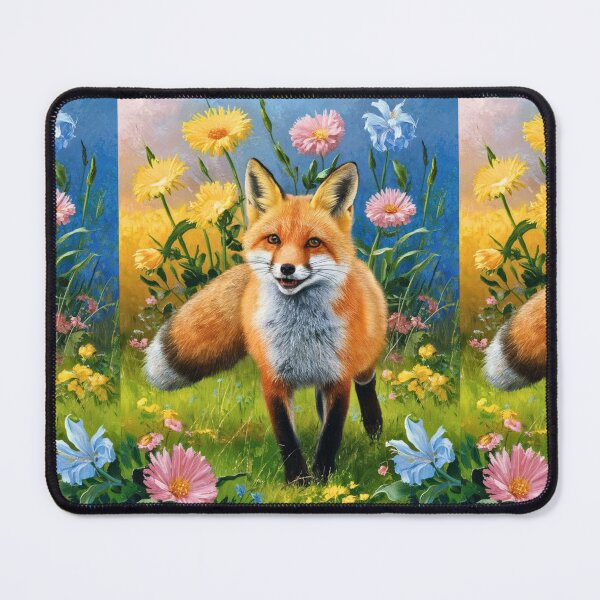 Item preview, Fox Portrait. Spring fox, spring season, floral fox, vintage fox, fox painting, Peter Paul Rubens style designed and sold by FoxVibes.