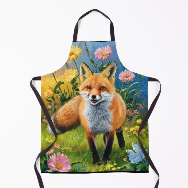 Item preview, Fox Portrait. Spring fox, spring season, floral fox, vintage fox, fox painting, Peter Paul Rubens style designed and sold by FoxVibes.