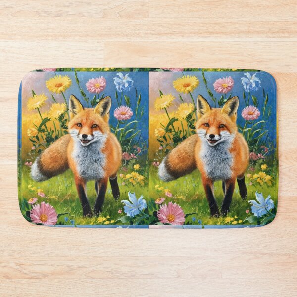 Item preview, Fox Portrait. Spring fox, spring season, floral fox, vintage fox, fox painting, Peter Paul Rubens style designed and sold by FoxVibes.