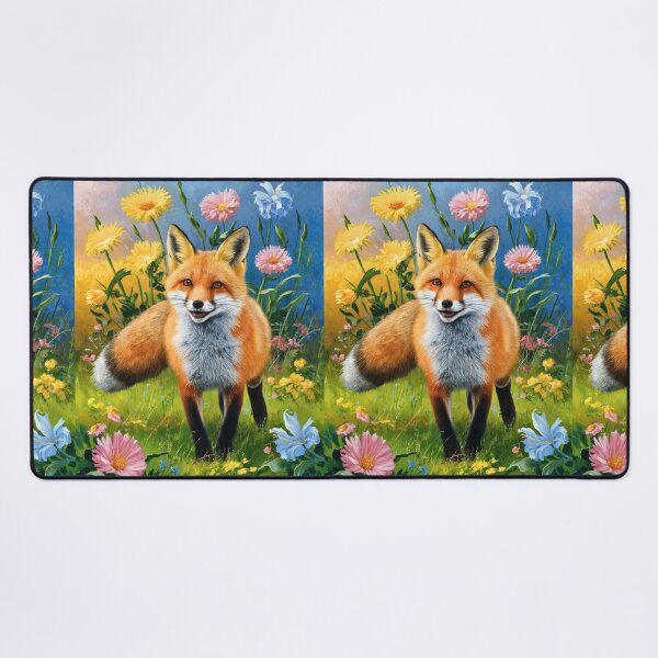 Item preview, Fox Portrait. Spring fox, spring season, floral fox, vintage fox, fox painting, Peter Paul Rubens style designed and sold by FoxVibes.