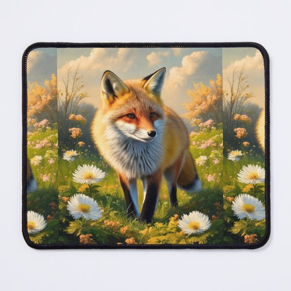Item preview, Fox Portrait. Spring fox, spring season, floral fox, vintage fox, fox painting, Peter Paul Rubens style designed and sold by FoxVibes.