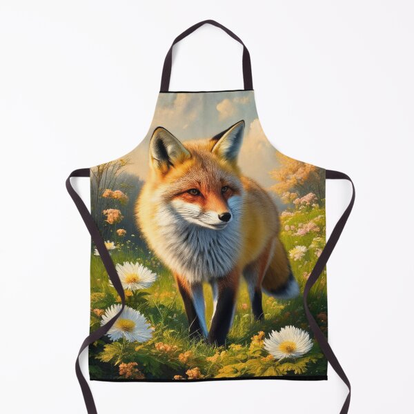 Item preview, Fox Portrait. Spring fox, spring season, floral fox, vintage fox, fox painting, Peter Paul Rubens style designed and sold by FoxVibes.