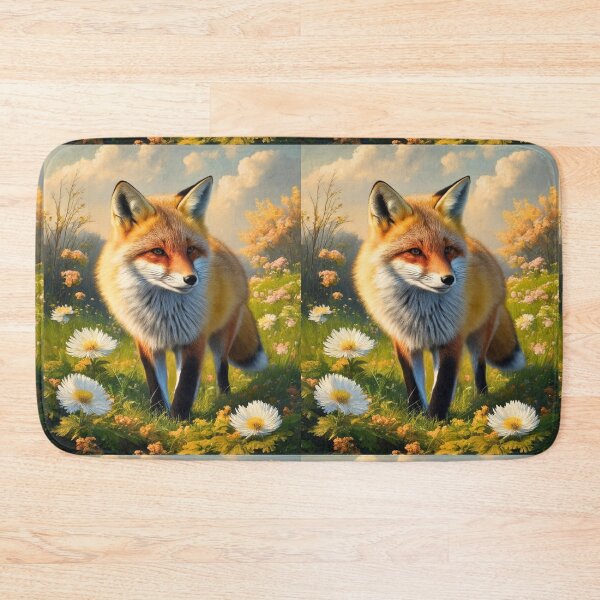 Item preview, Fox Portrait. Spring fox, spring season, floral fox, vintage fox, fox painting, Peter Paul Rubens style designed and sold by FoxVibes.