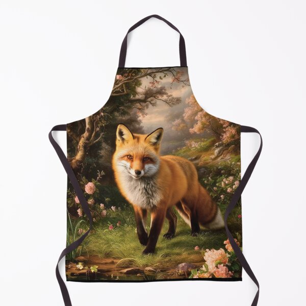 Item preview, Fox Portrait. Spring fox, spring season, floral fox, vintage fox, fox painting, Peter Paul Rubens style designed and sold by FoxVibes.