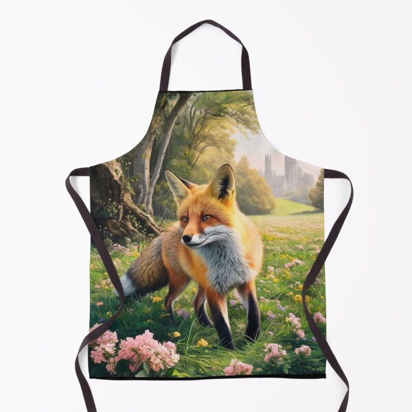 Item preview, Fox Portrait. Spring fox, spring season, floral fox, vintage fox, fox painting, Peter Paul Rubens style designed and sold by FoxVibes.