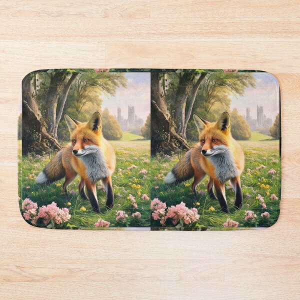 Item preview, Fox Portrait. Spring fox, spring season, floral fox, vintage fox, fox painting, Peter Paul Rubens style designed and sold by FoxVibes.