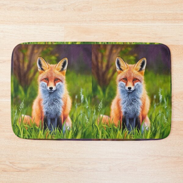 Item preview, Fox Portrait. Spring fox, spring season, floral fox, vintage fox, fox painting, Peter Paul Rubens style designed and sold by FoxVibes.