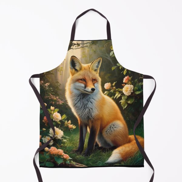 Item preview, Fox Portrait. Spring fox, spring season, floral fox, vintage fox, fox painting, Peter Paul Rubens style designed and sold by FoxVibes.