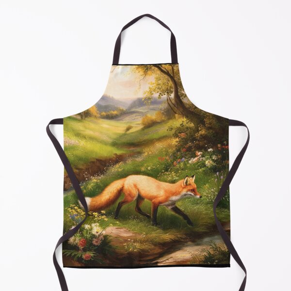 Item preview, Fox Portrait. Spring fox, spring season, floral fox, vintage fox, fox painting, Peter Paul Rubens style designed and sold by FoxVibes.