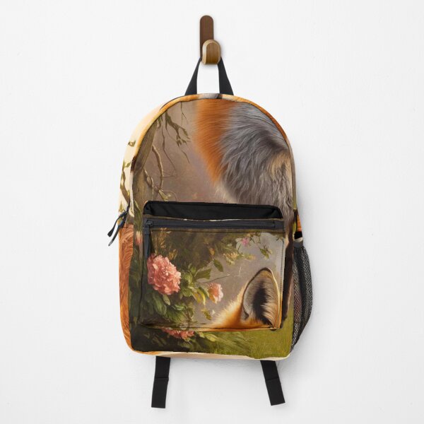 Item preview, Fox Portrait. Spring fox, spring season, floral fox, vintage fox, fox painting, Peter Paul Rubens style designed and sold by FoxVibes.