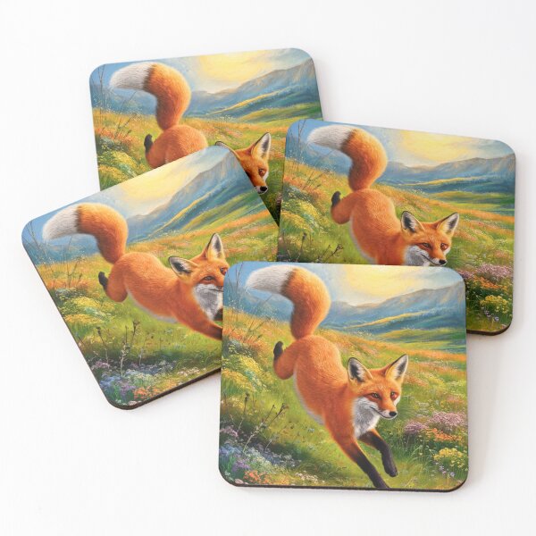 Item preview, Fox Portrait. Spring fox, spring season, floral fox, vintage fox, fox painting, Peter Paul Rubens style designed and sold by FoxVibes.