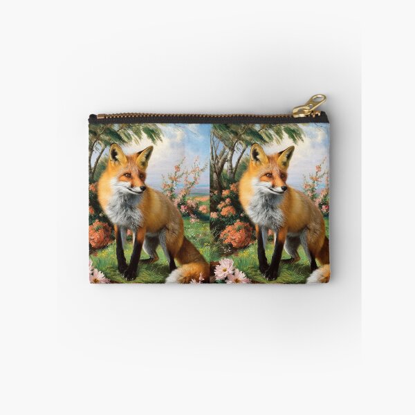 Item preview, Fox Portrait. Spring fox, spring season, floral fox, vintage fox, fox painting, Peter Paul Rubens style designed and sold by FoxVibes.