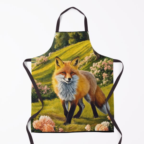 Item preview, Fox Portrait. Spring fox, spring season, floral fox, vintage fox, fox painting, Peter Paul Rubens style designed and sold by FoxVibes.