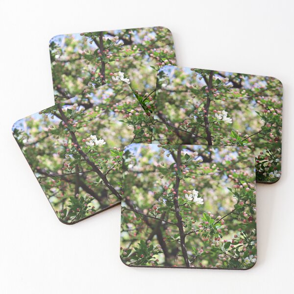 Item preview, Crabapple Pink Buds and White Flowers designed and sold by Martha Sherman.