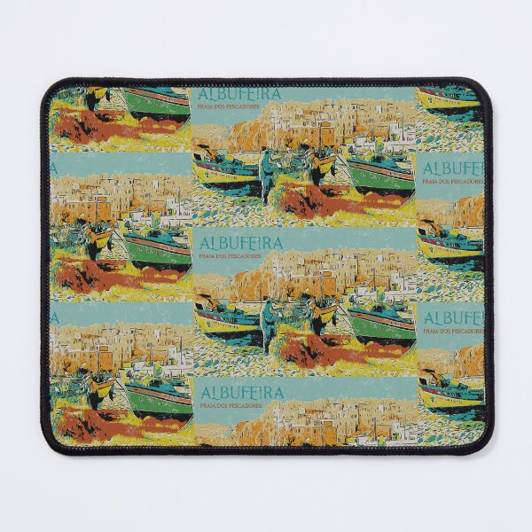 Item preview, Vintage Illustration of Albufeira's Former Pescadores Beach designed and sold by Lemomo-artworks.