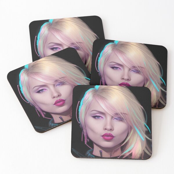 Artikelvorschau, Blondie - Debbie Harry Kiss Cyberpunk-Kunst entworfen und verkauft von ShopFanGirl.