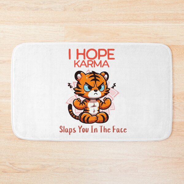 Item preview, i hope karma slaps you in the face Tiger designed and sold by LemuellTrends.