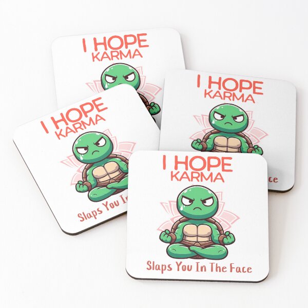 Item preview, I hope karma slaps you in the face Turtle designed and sold by LemuellTrends.