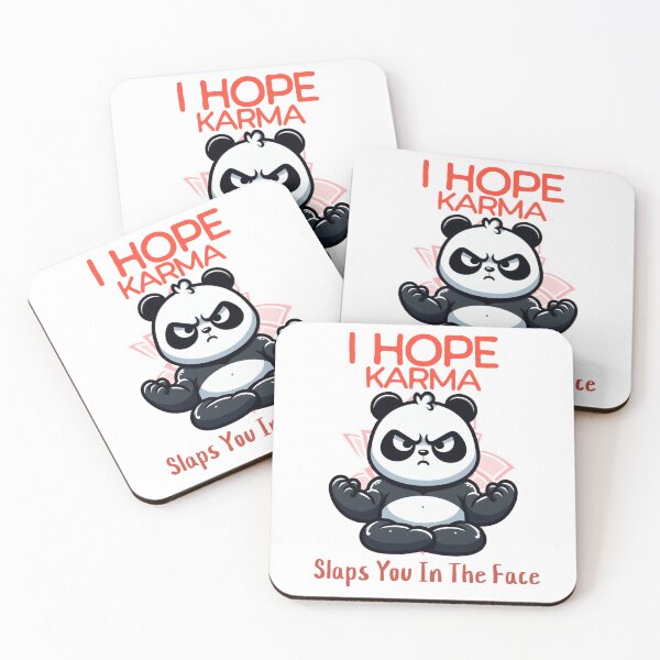 Item preview, I hope karma slaps you in the face Panda designed and sold by LemuellTrends.