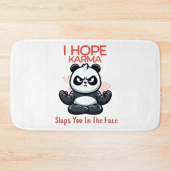 Item preview, I hope karma slaps you in the face Panda designed and sold by LemuellTrends.