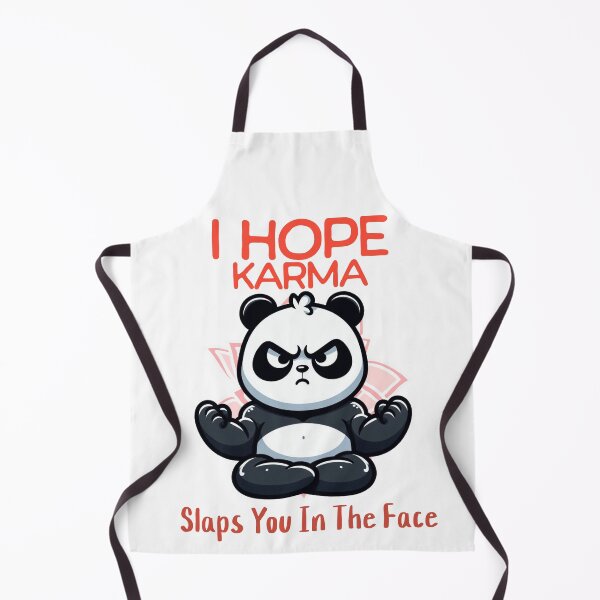 Item preview, I hope karma slaps you in the face Panda designed and sold by LemuellTrends.